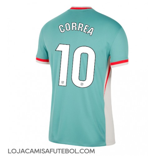 Camisa de Futebol Atletico Madrid Angel Correa #10 Equipamento Secundário 2024-25 Manga Curta